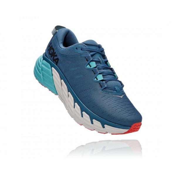 RebajarZapatillas Hoka Rebajas Zapatillas Estabilidad Hoka One One Gaviota 3 Hombre Turquesa
